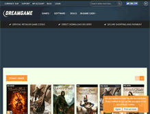 Tablet Screenshot of dreamgame.com